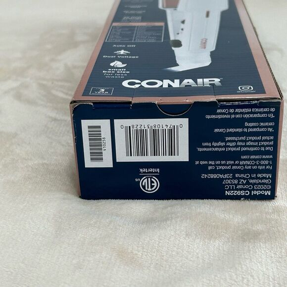 Conair Double Ceramic 1 1/2 in. Flat Iron Straight + Smooth. NWT. - Picture 6 of 8